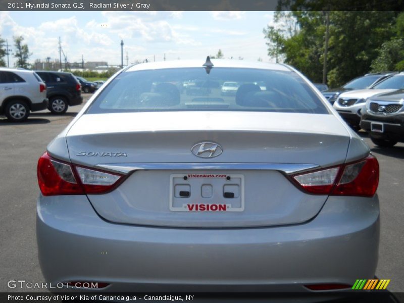 Radiant Silver / Gray 2011 Hyundai Sonata GLS