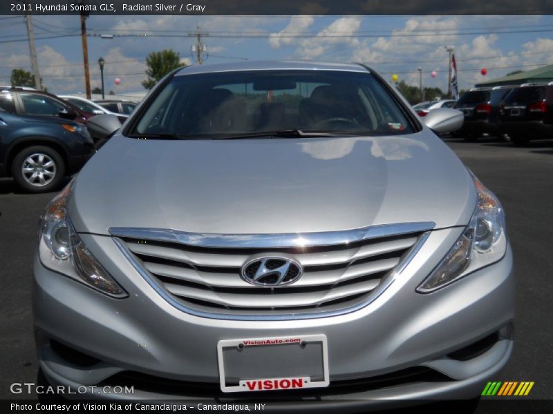 Radiant Silver / Gray 2011 Hyundai Sonata GLS