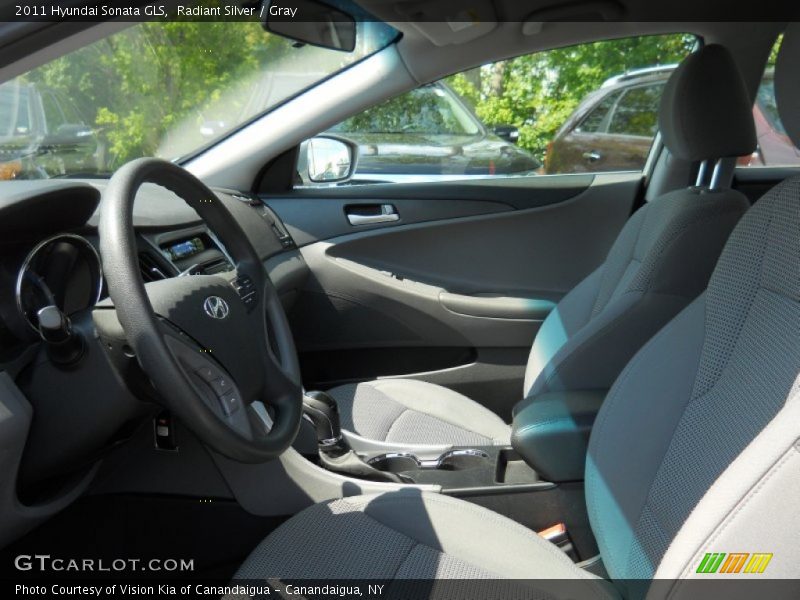 Radiant Silver / Gray 2011 Hyundai Sonata GLS