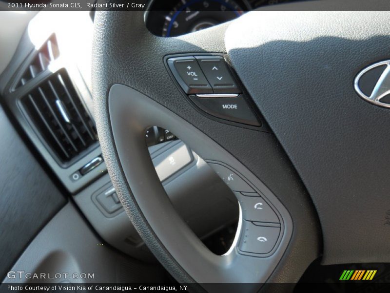Radiant Silver / Gray 2011 Hyundai Sonata GLS