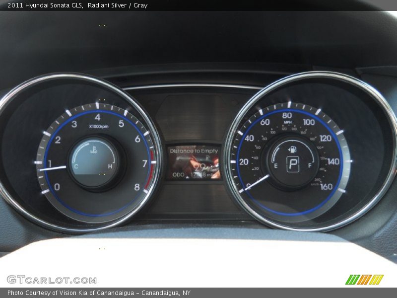 Radiant Silver / Gray 2011 Hyundai Sonata GLS