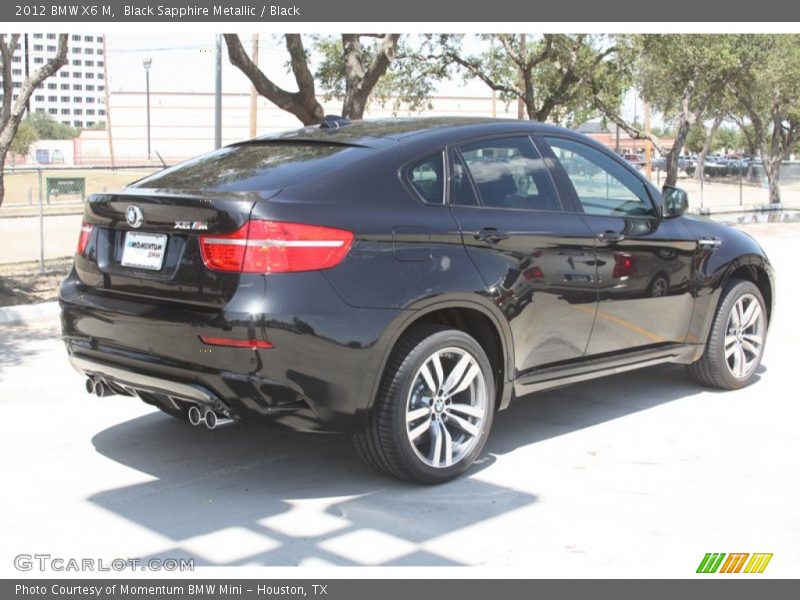 Black Sapphire Metallic / Black 2012 BMW X6 M