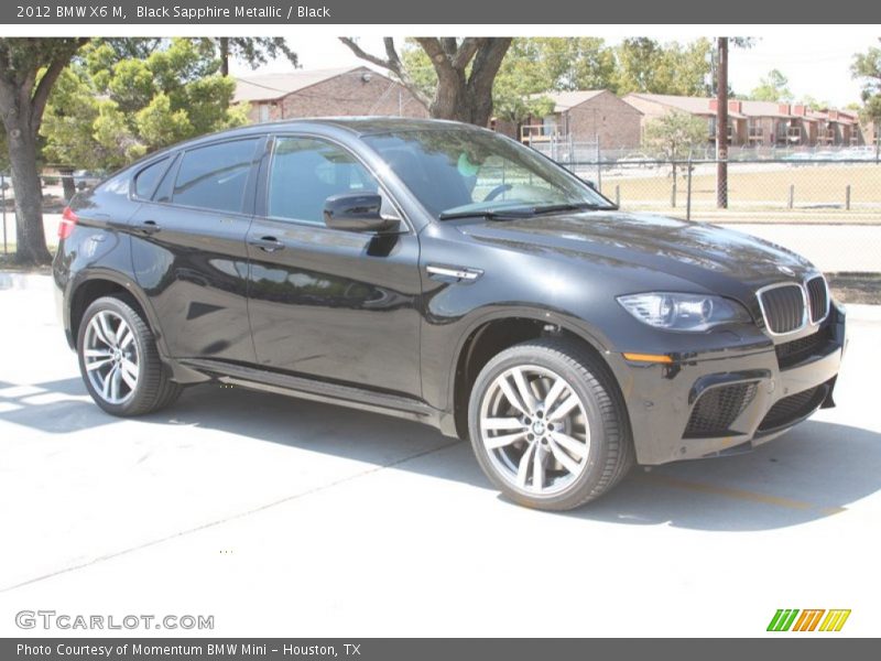 Black Sapphire Metallic / Black 2012 BMW X6 M