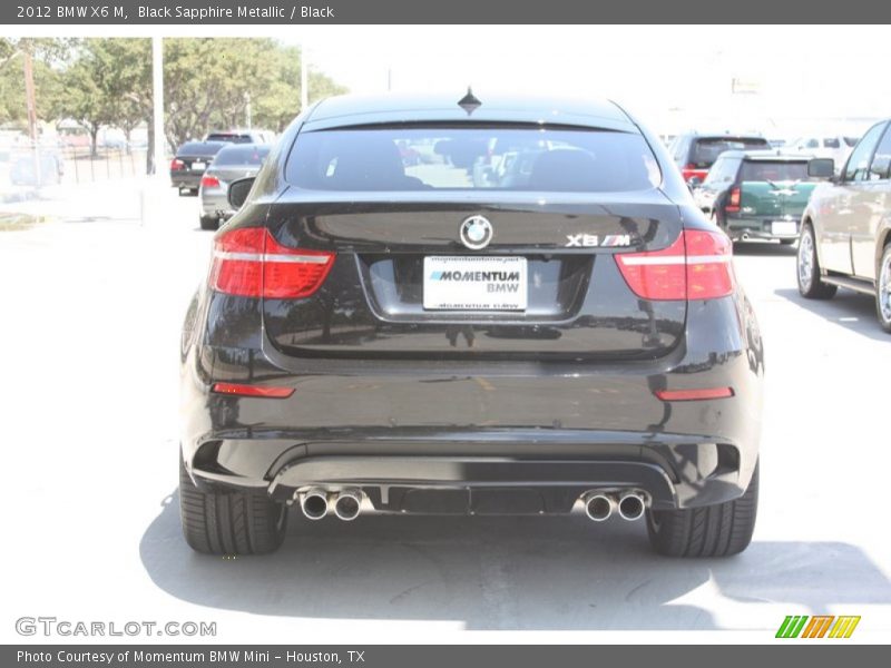 Black Sapphire Metallic / Black 2012 BMW X6 M