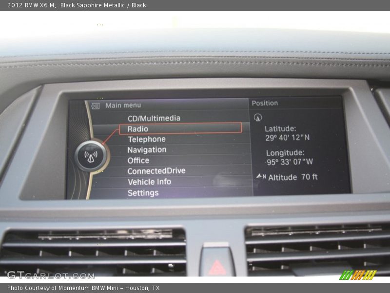 Black Sapphire Metallic / Black 2012 BMW X6 M