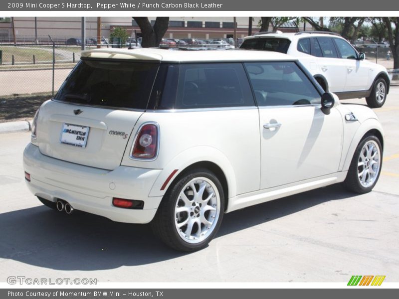 Pepper White / Punch Carbon Black Leather 2009 Mini Cooper S Hardtop