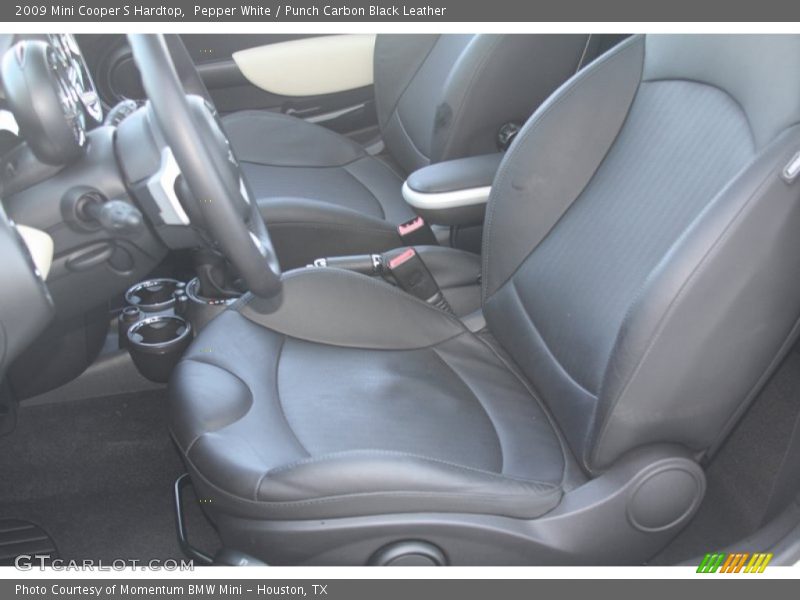Pepper White / Punch Carbon Black Leather 2009 Mini Cooper S Hardtop