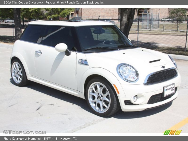 Pepper White / Punch Carbon Black Leather 2009 Mini Cooper S Hardtop