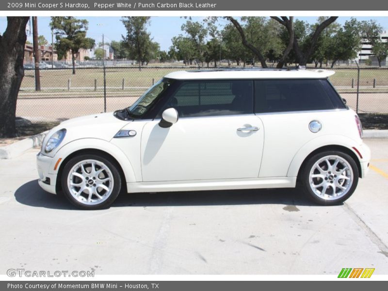 Pepper White / Punch Carbon Black Leather 2009 Mini Cooper S Hardtop