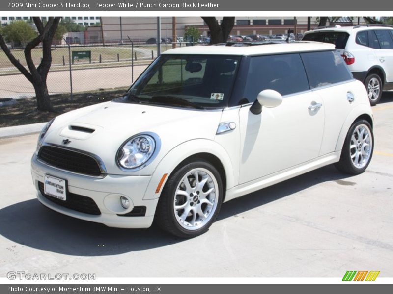 Pepper White / Punch Carbon Black Leather 2009 Mini Cooper S Hardtop