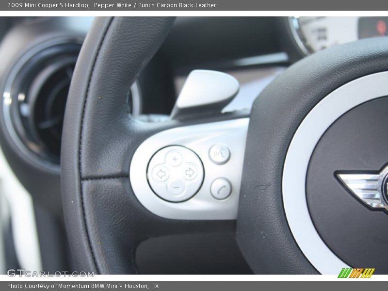 Pepper White / Punch Carbon Black Leather 2009 Mini Cooper S Hardtop