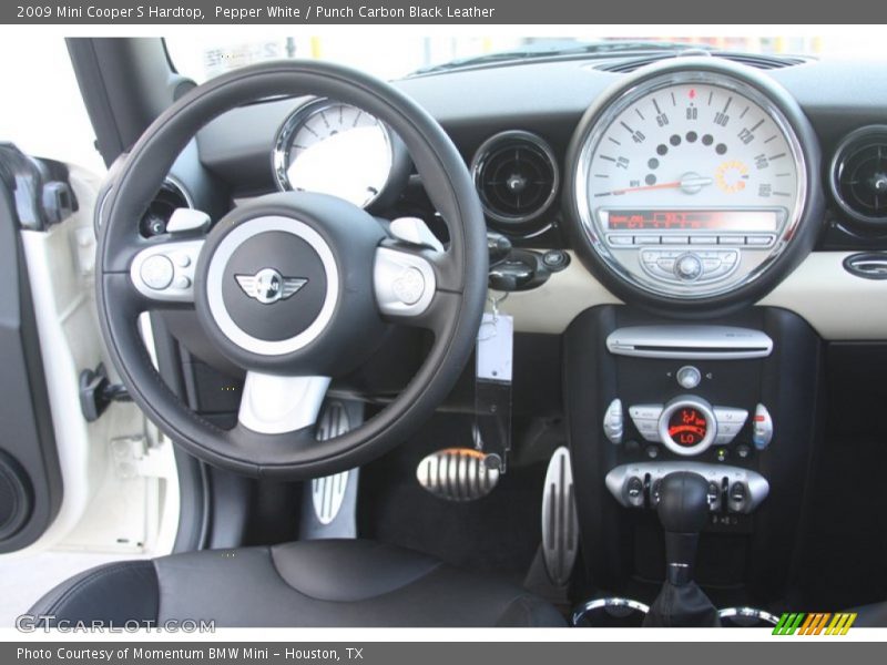 Pepper White / Punch Carbon Black Leather 2009 Mini Cooper S Hardtop