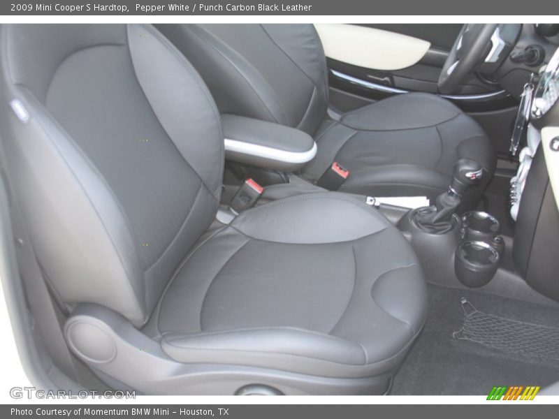 Pepper White / Punch Carbon Black Leather 2009 Mini Cooper S Hardtop