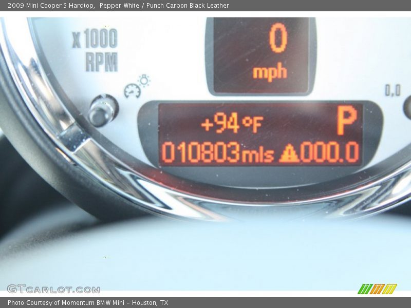 Pepper White / Punch Carbon Black Leather 2009 Mini Cooper S Hardtop