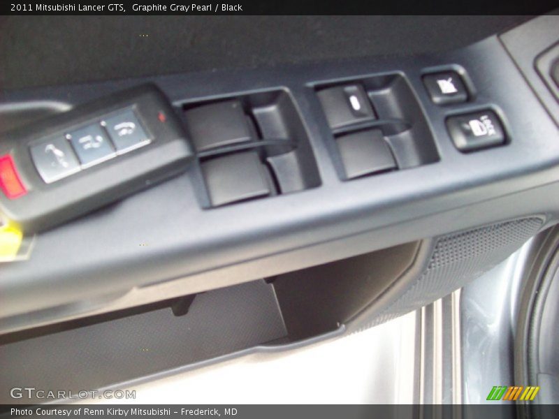 Graphite Gray Pearl / Black 2011 Mitsubishi Lancer GTS