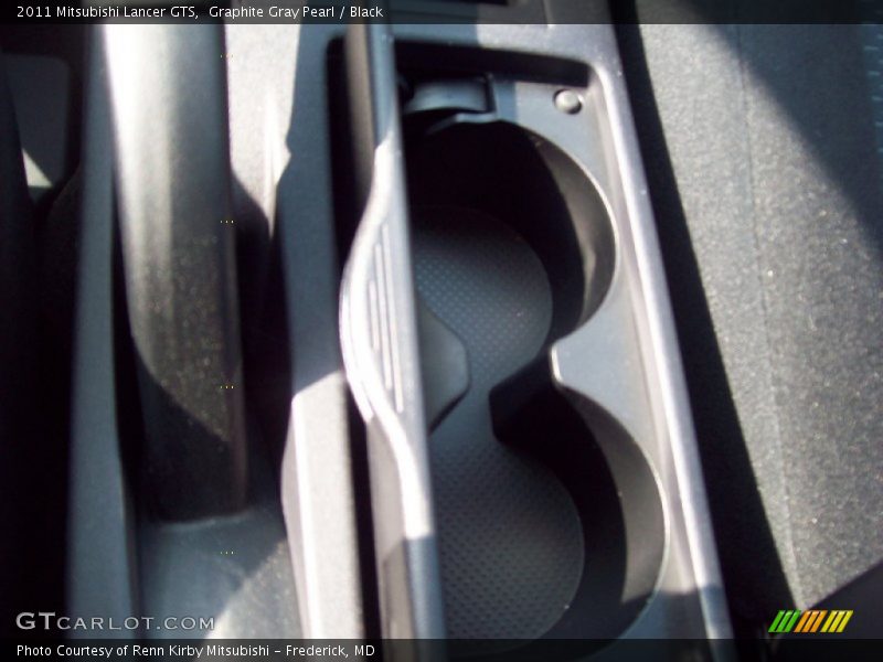 Graphite Gray Pearl / Black 2011 Mitsubishi Lancer GTS