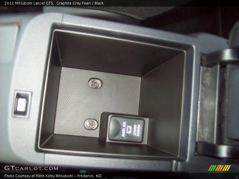 Graphite Gray Pearl / Black 2011 Mitsubishi Lancer GTS