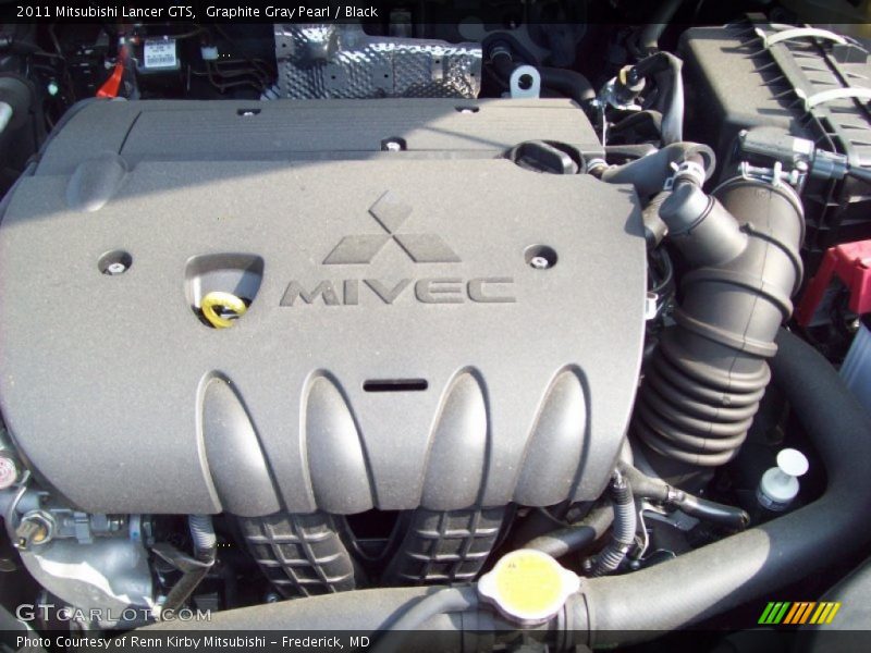 Graphite Gray Pearl / Black 2011 Mitsubishi Lancer GTS
