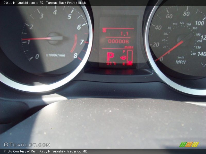 Tarmac Black Pearl / Black 2011 Mitsubishi Lancer ES