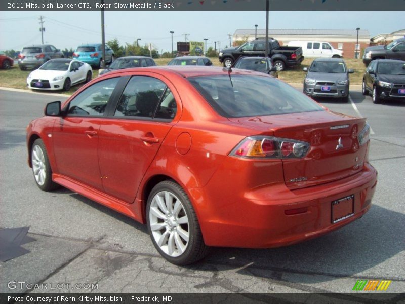 Rotor Glow Metallic / Black 2011 Mitsubishi Lancer GTS