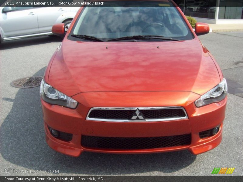 Rotor Glow Metallic / Black 2011 Mitsubishi Lancer GTS