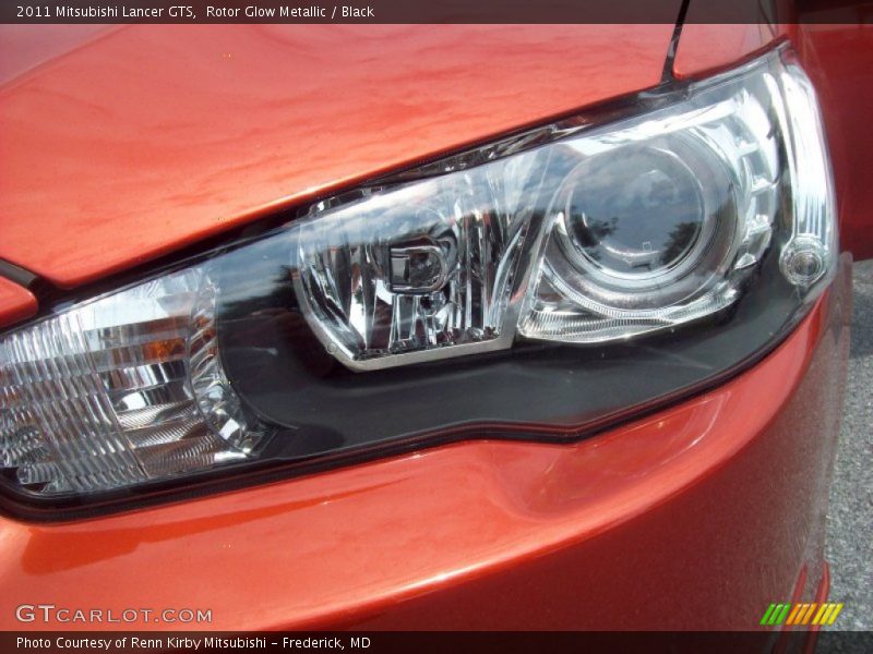 Rotor Glow Metallic / Black 2011 Mitsubishi Lancer GTS