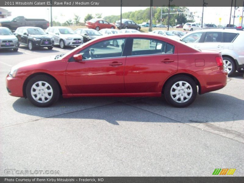 Rave Red / Medium Gray 2011 Mitsubishi Galant ES