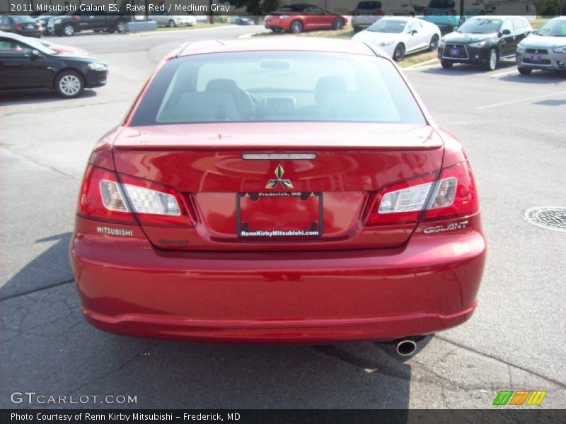 Rave Red / Medium Gray 2011 Mitsubishi Galant ES