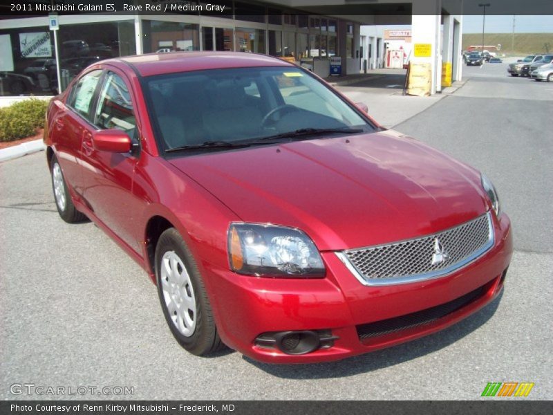 Rave Red / Medium Gray 2011 Mitsubishi Galant ES
