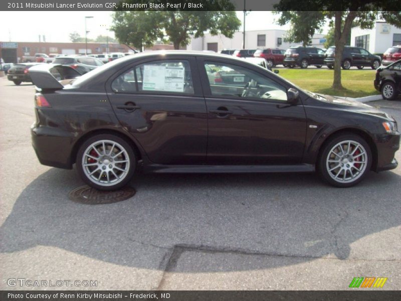 Phantom Black Pearl / Black 2011 Mitsubishi Lancer Evolution GSR