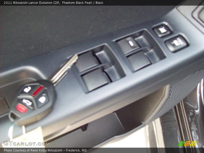 Phantom Black Pearl / Black 2011 Mitsubishi Lancer Evolution GSR