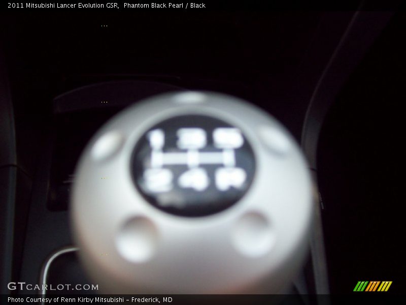 Phantom Black Pearl / Black 2011 Mitsubishi Lancer Evolution GSR