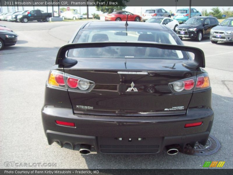 Phantom Black Pearl / Black 2011 Mitsubishi Lancer Evolution GSR