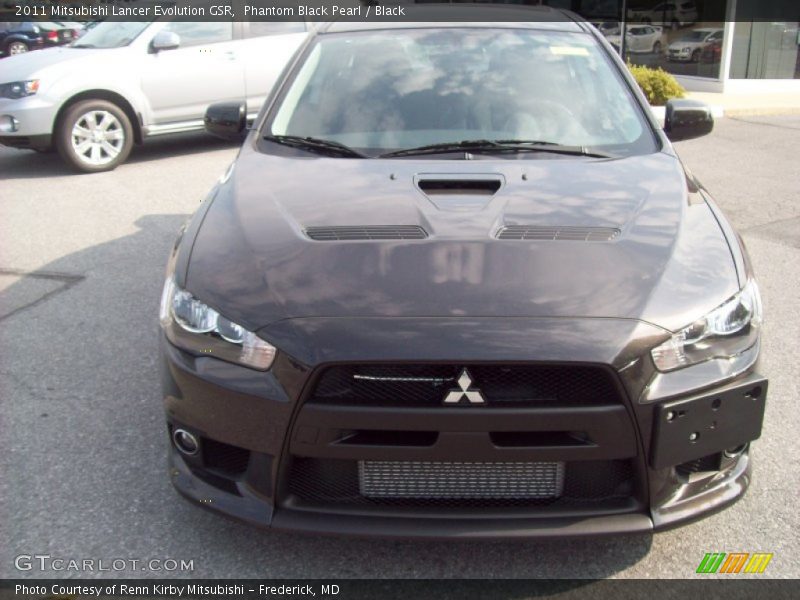 Phantom Black Pearl / Black 2011 Mitsubishi Lancer Evolution GSR