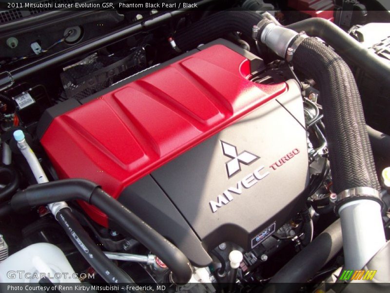 Phantom Black Pearl / Black 2011 Mitsubishi Lancer Evolution GSR