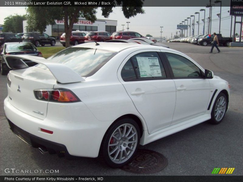 Wicked White / Black 2011 Mitsubishi Lancer Evolution GSR