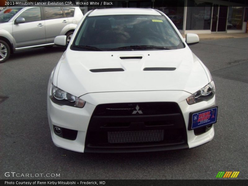 Wicked White / Black 2011 Mitsubishi Lancer Evolution GSR