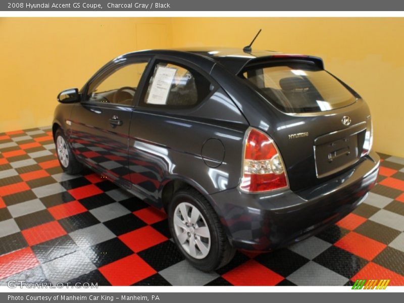 Charcoal Gray / Black 2008 Hyundai Accent GS Coupe