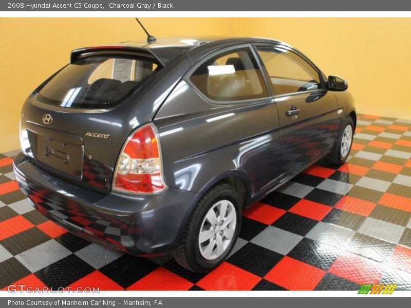 Charcoal Gray / Black 2008 Hyundai Accent GS Coupe