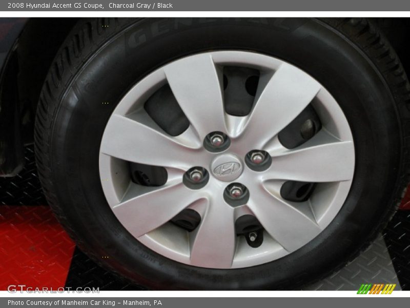 Charcoal Gray / Black 2008 Hyundai Accent GS Coupe