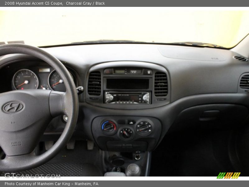 Charcoal Gray / Black 2008 Hyundai Accent GS Coupe