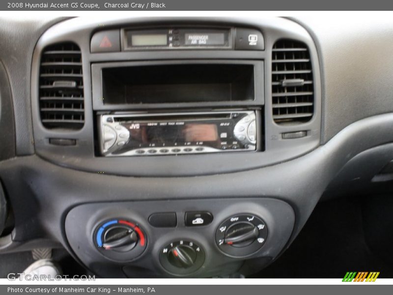 Charcoal Gray / Black 2008 Hyundai Accent GS Coupe