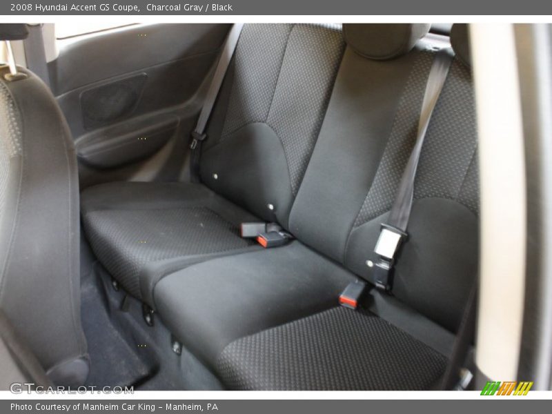 Charcoal Gray / Black 2008 Hyundai Accent GS Coupe