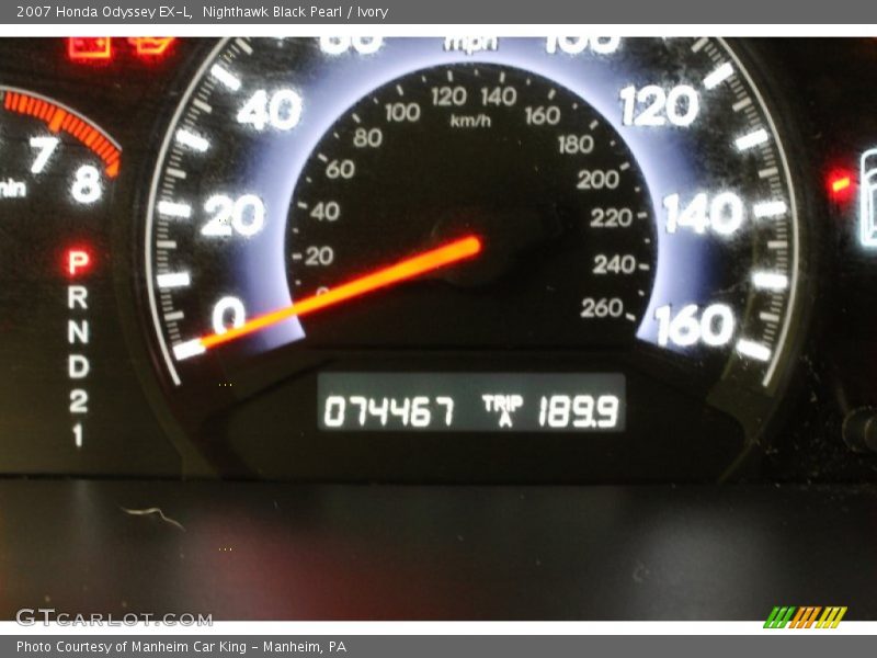 Nighthawk Black Pearl / Ivory 2007 Honda Odyssey EX-L