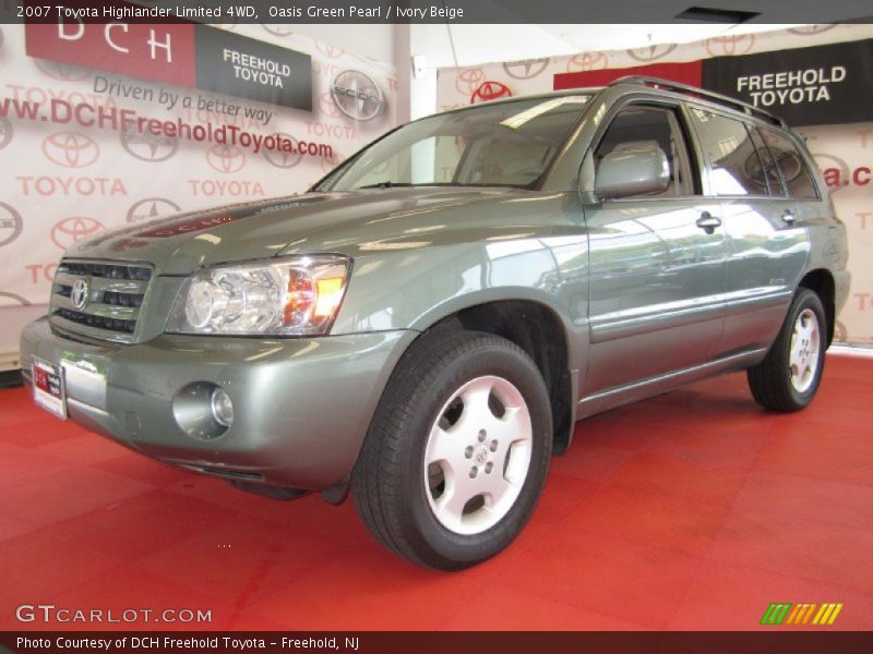 Oasis Green Pearl / Ivory Beige 2007 Toyota Highlander Limited 4WD