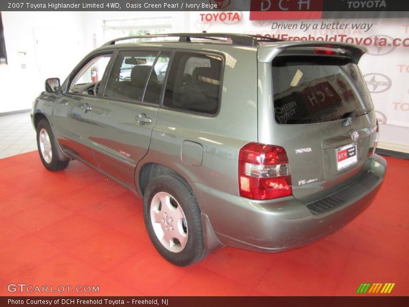 Oasis Green Pearl / Ivory Beige 2007 Toyota Highlander Limited 4WD