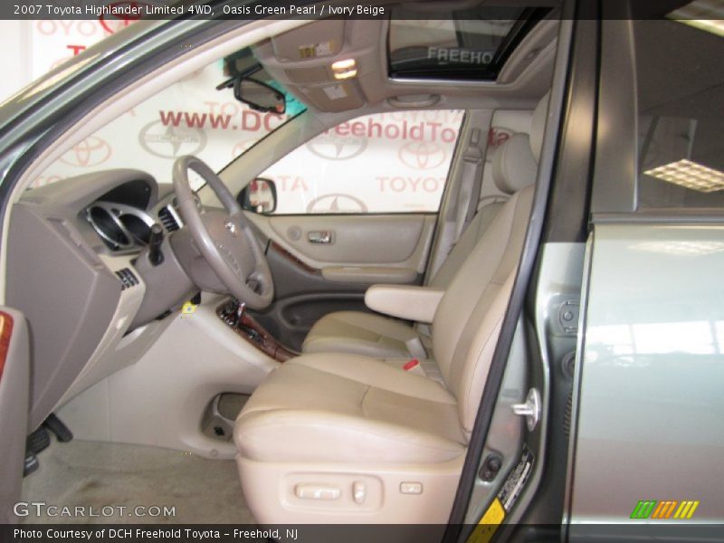 Oasis Green Pearl / Ivory Beige 2007 Toyota Highlander Limited 4WD