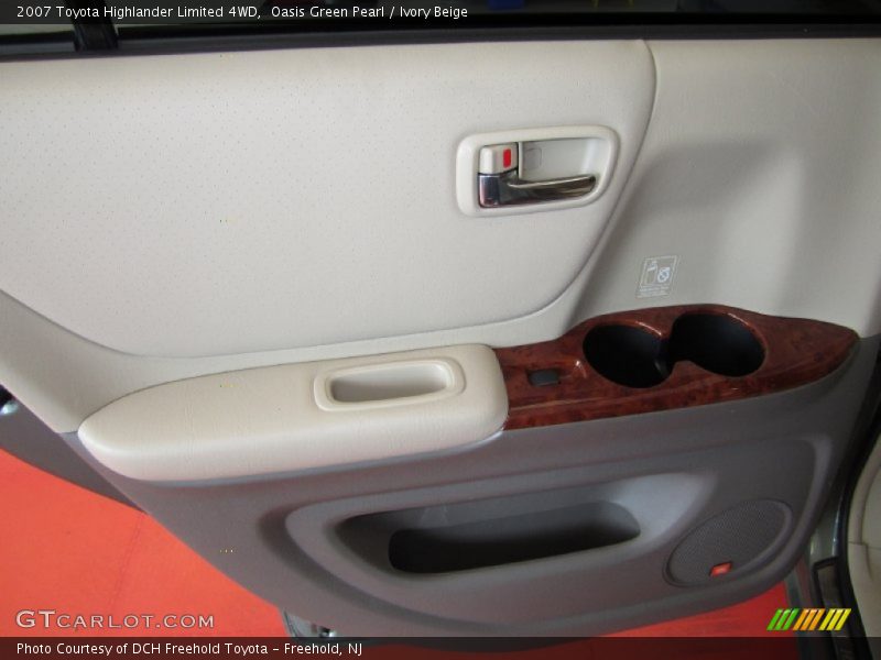 Oasis Green Pearl / Ivory Beige 2007 Toyota Highlander Limited 4WD