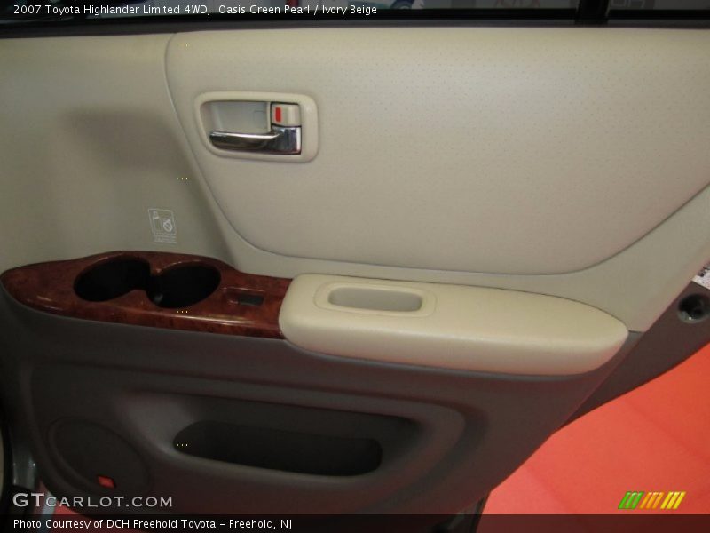 Oasis Green Pearl / Ivory Beige 2007 Toyota Highlander Limited 4WD