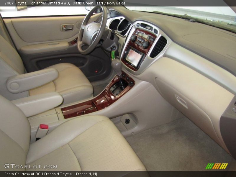 Oasis Green Pearl / Ivory Beige 2007 Toyota Highlander Limited 4WD